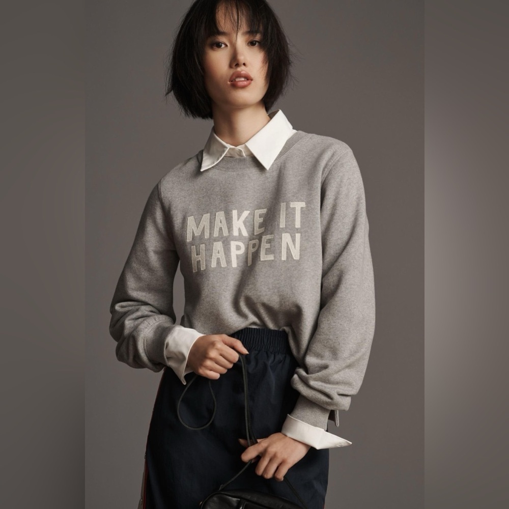 NWT Size S - Anthropologie Make it Happen Sweatshirt